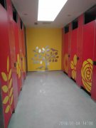 鼎臻科技厕所LED显示屏安装现场